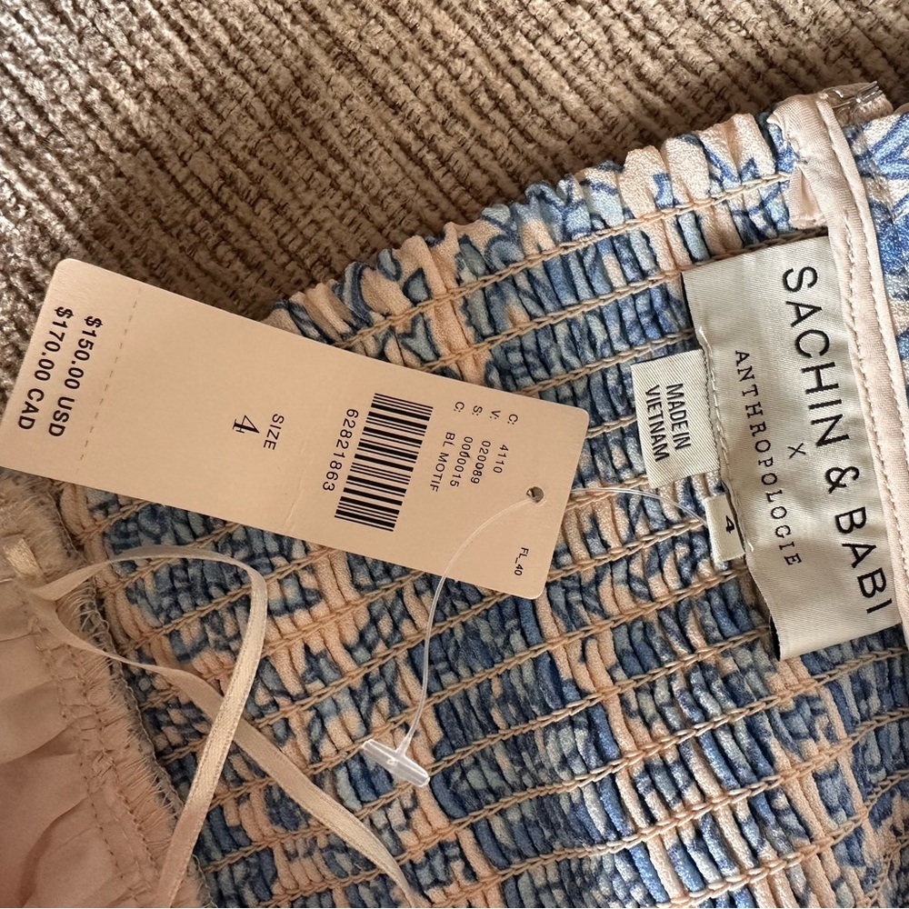 Anthropologie Sachin & Babi Lotus Tube Top - Picture 4 of 4